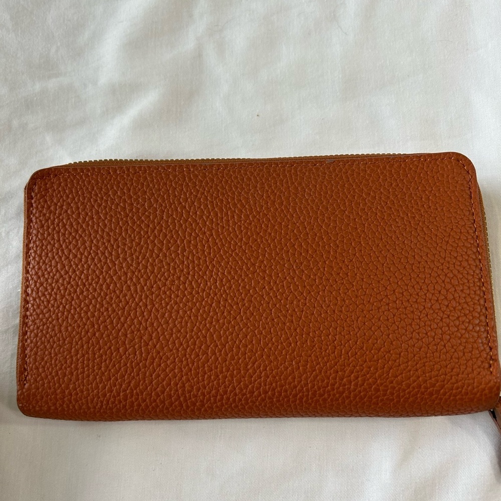 Brown Textured Card Holder